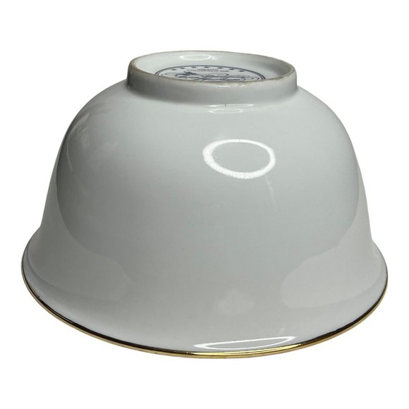 American Heirloom Independence Day 1981 Porcelain Floral Dragonfly‎ Bowl Avon - Picture 4 of 4